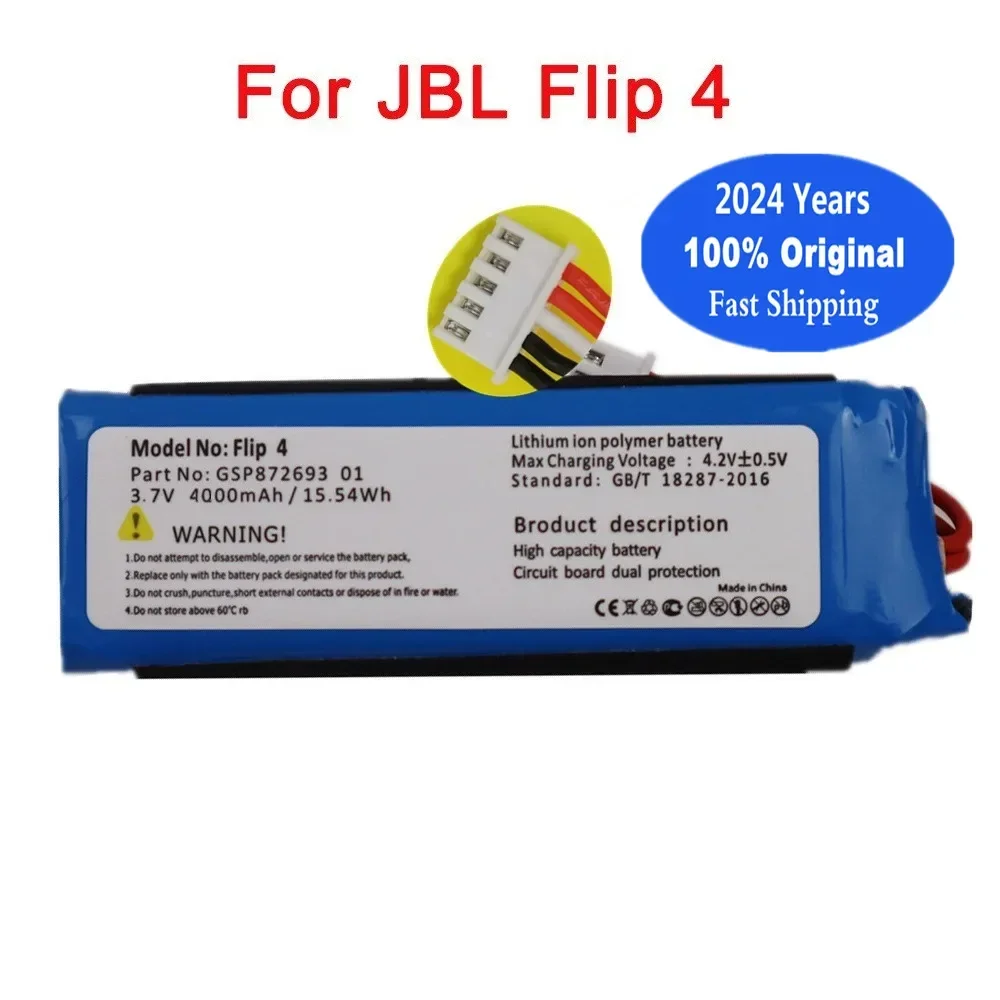 2024 Year Original Speaker Replacement Battery For JBL Flip4 Flip 4 GSP872693 01 Rechargeable Player Loudspeaker Battery Bateria