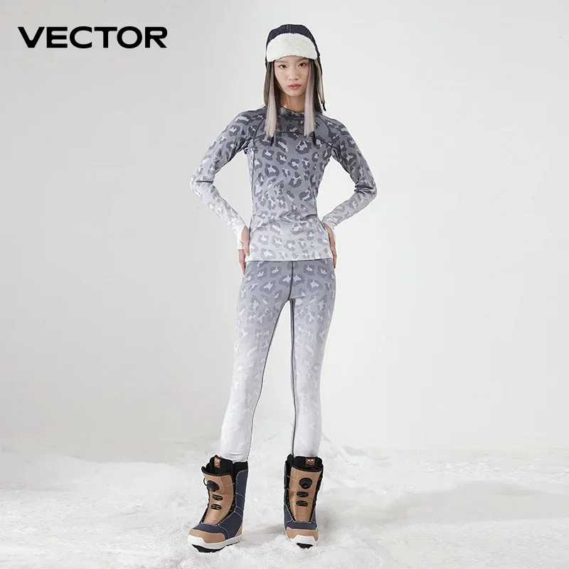 VECTOR Vrouwen Ultra Zachte Winter Sneldrogende Basis Gelaagdheid Set Microfiber Fleece Thermisch Ondergoed Lange Onderbroek Set Kleding Plus Broek