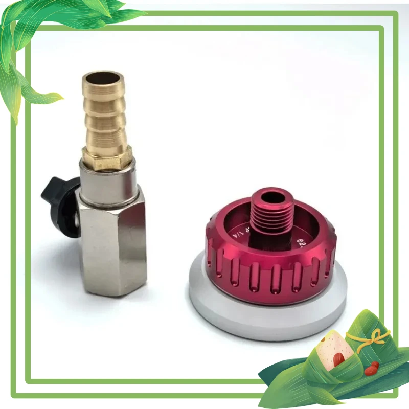 

1 set for Prepreg Vacuum Process Carbon fiber resin infusion Vacuum valve nozzle self sealing metal Reusable Bag Connector