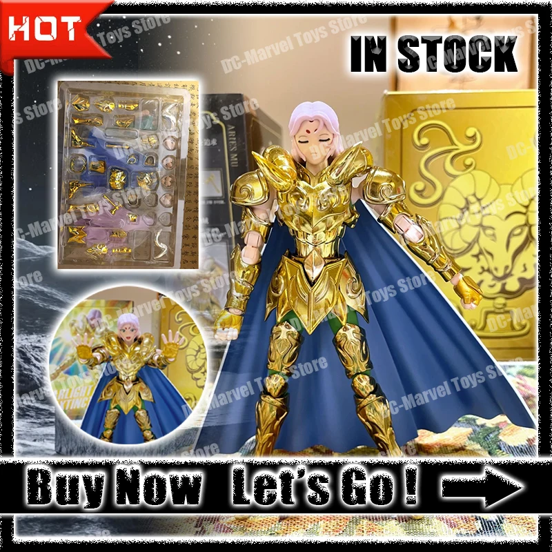 Cs Model Saint Seiya Myth Cloth Ex Aries Mu Metal Corner With Shion Head Knights Of The Zodiac Anime Action Figure Gifts Toys