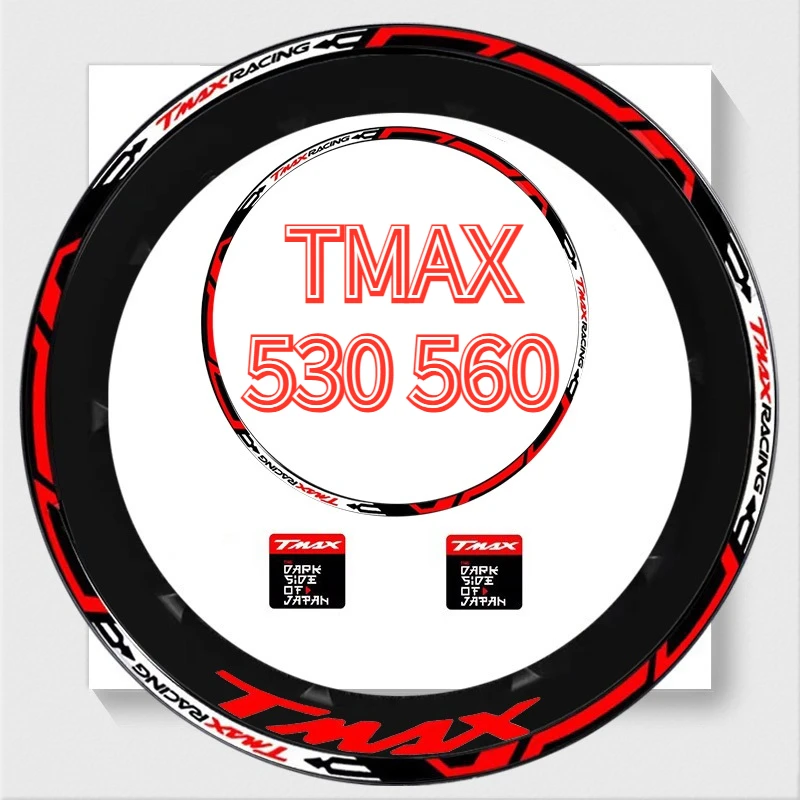 Reflective Motorcycle Accessories Wheel Tire Modification Sticker Hub Decals Waterproof For TMAX TMAX530 560 Decorate NEW