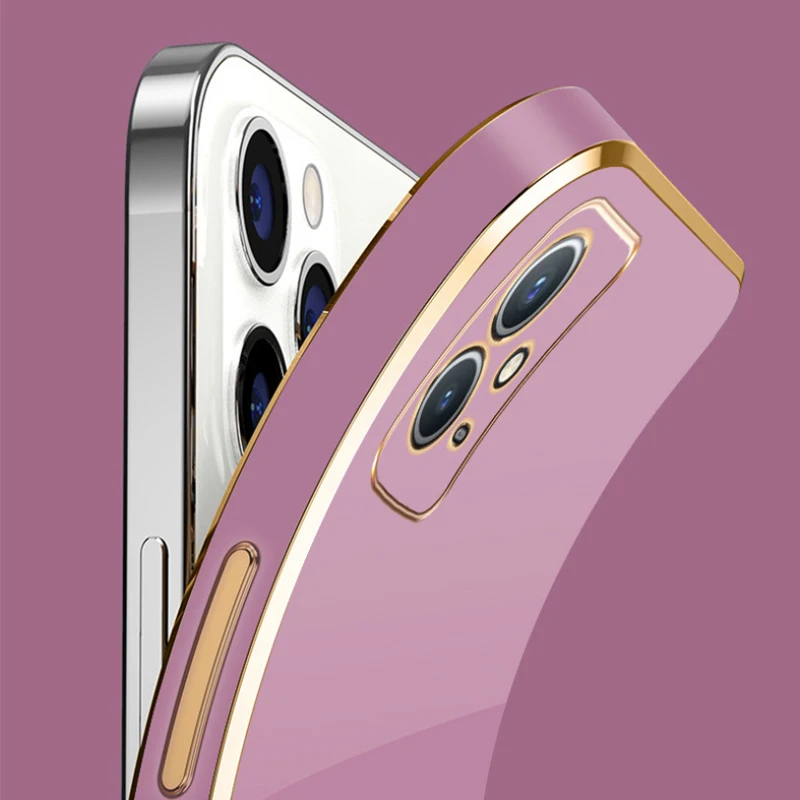 For vivo Y55 5G Case vivo Y75 5G Y30 5G Vivo Y55s 2023 Phone Case V2127 V2154 V2142 Luxury Square Plating ShockProof Back Cover