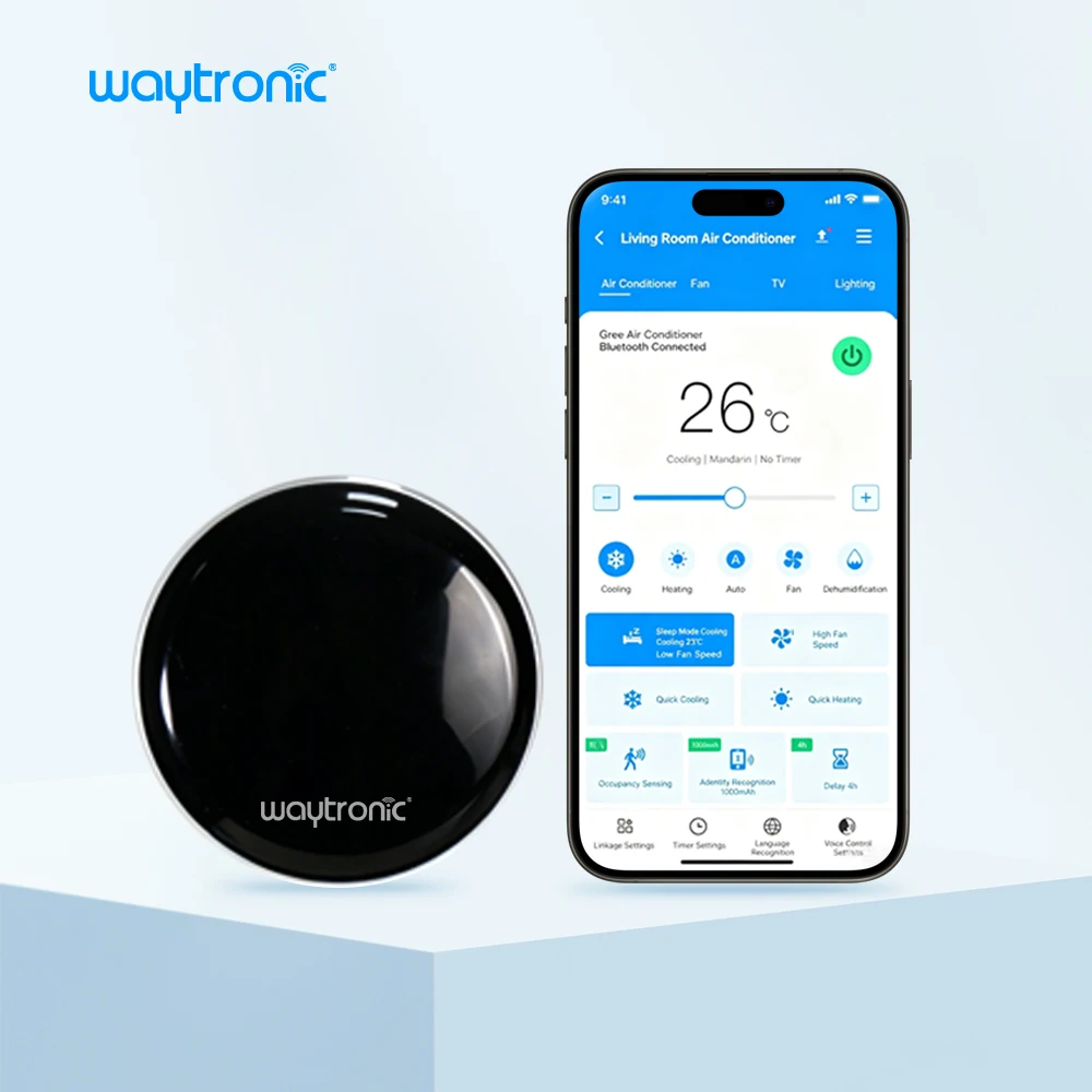 Smart AC Remote Controller Human Presence Sensor Energy Saving Air Conditioner Control with APP & Voice Command