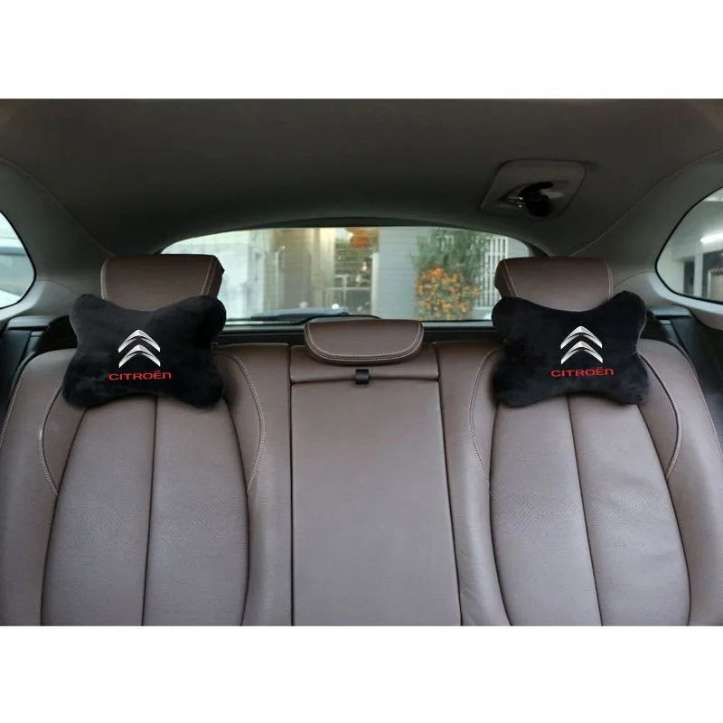 Car Headrest Neck Pillow Seat Belt Shoulder Pad Fit For Citroen C4 C3 C5 C1 C2 Berlingo C-Elysee C4-Picasso C4-Aircross