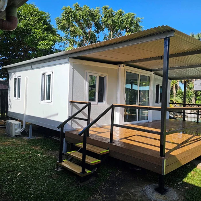 Factory Direct Foldable House 2 Bedroom Shipping Container Outdoor Living House Extendable with Kitchen Toilet Interior Design