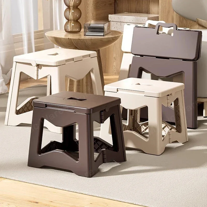 Unique Modern Step Stool Relaxing Garden Bedroom Folding Foot Stool Portable Small Low Entryway Lazy Patio Furniture