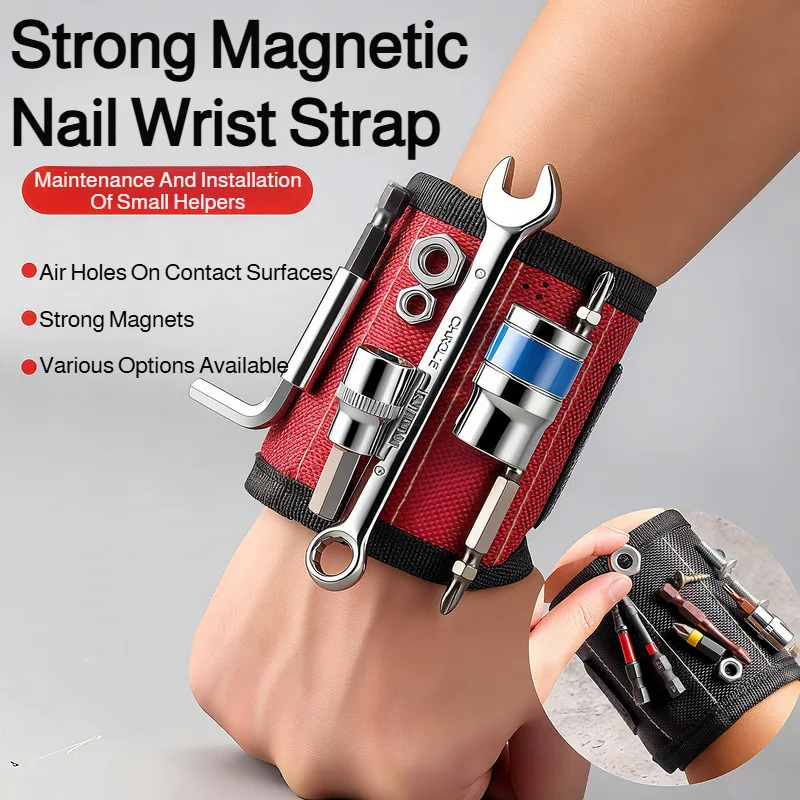 

Powerful Portable Five Row Magnetic Wrist Strap Super Magnetic Powerful Magnetic Wrist Strap
