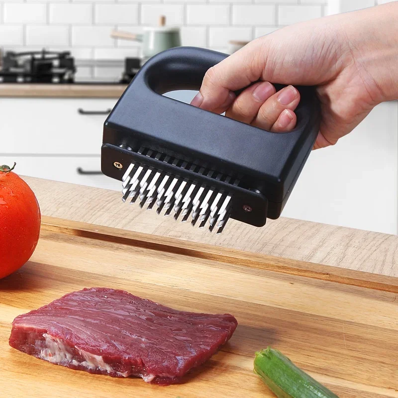 Meat Tenderizer with 48 Stainless Steel Blades Ultra Sharp Needle Tenderizer for Tenderizing Steak Beef Kitchen Gadgets Accessor