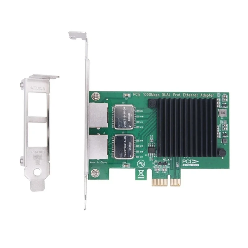 I350-T2 PCI Gigabit Networking IEEE 802.1P PCIE 1000Mbps Desktop RJ45 Placa adaptadora Ethernet RJ45 2 portas