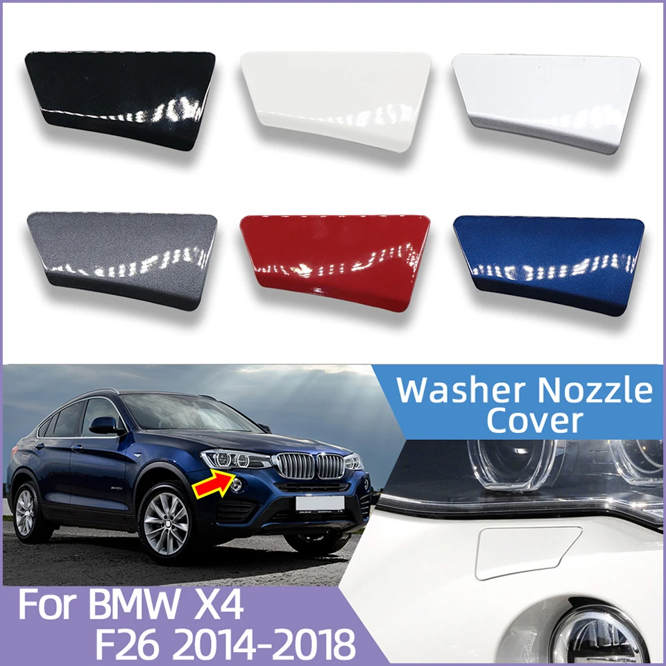 

Auto Parts Front Bumper Headlight Washer Nozzle Jet Cover For BMW X4 F26 Ordinary Version 2014 2015 2016 2017 2018 #51117389892