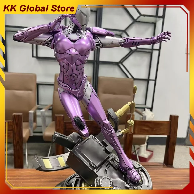 50cm New Iron Man Movie Figure Pepper Peripheral Resin Model Scene Statue Desktop Decoration Ornaments Christmas Gifts Toys