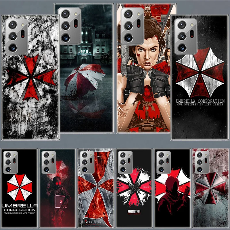 Umbrella Corporation Phone Case For Samsung S25 Ultra S24 FE A05S A15 A25 A35 A55 Galaxy Note 20 Ultra 10 9 8 J8 J6 J4 S8 Plus C