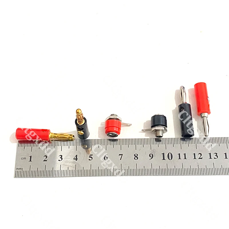 Cltgxdd 10 Stück 4MM Lötfreie Bananenstecker Audiokabel Lautsprecher-Bananenstecker Verstärker-Lautsprecherkabel Audio-Kabelverbindung – Detail 9