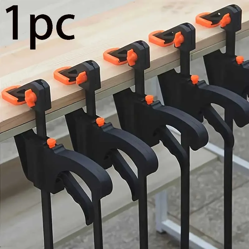 1Pc 4 Inch F‑Clamp Set, Quick Release Ratchet Squeeze Woodworking Clamp, Hand Tool for DIY Home Renovation Projects