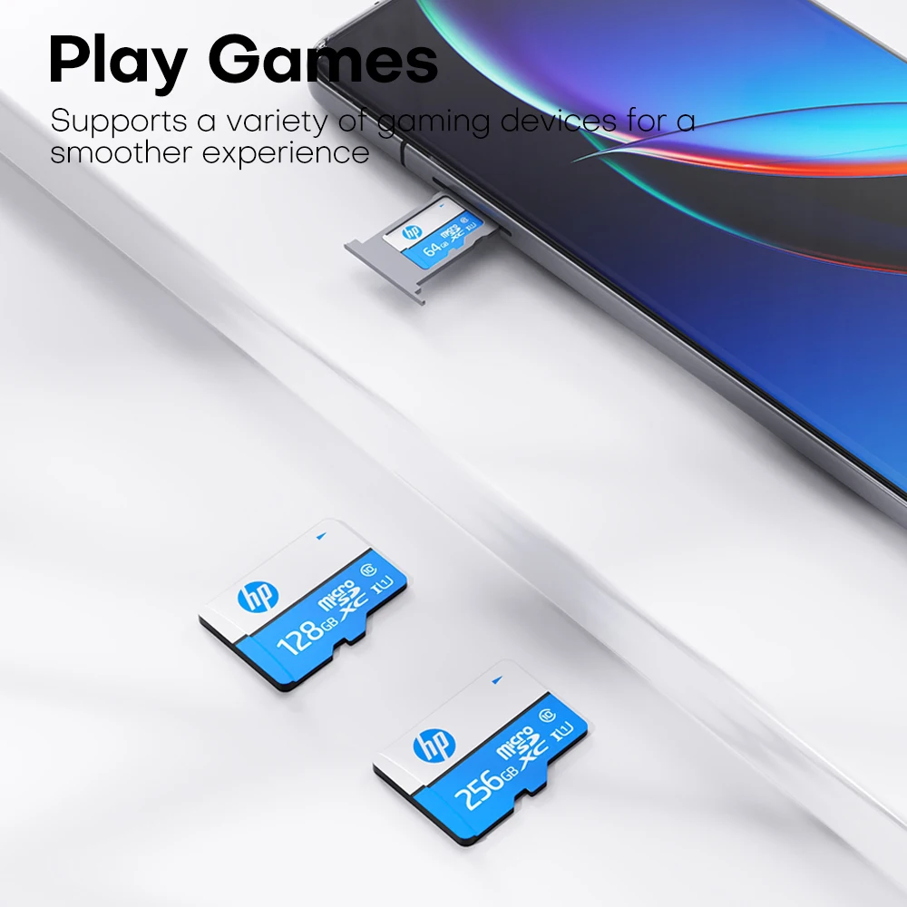Tarjeta Microsd Original hp, 128gb, 64gb, 32gb, tarjeta de almacenamiento de memoria Flash Clase 10 U1SDXC 100MB/s UHS-I tarjetas Micro SD TF