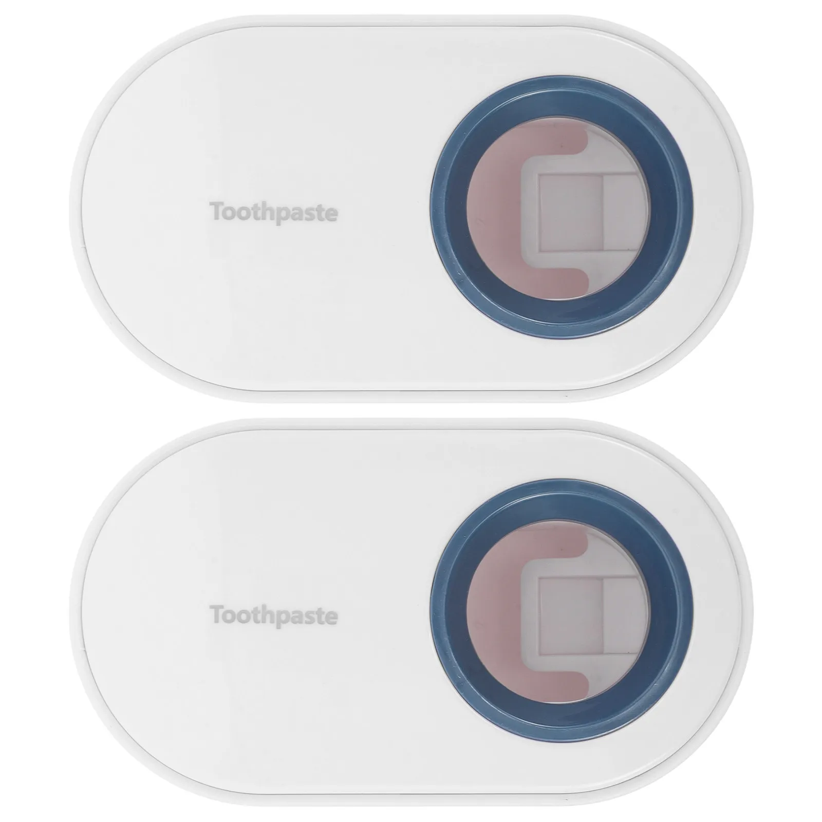 2Pcs Toothpaste Dispenser Wall Mounted Automatic for Adults Bathroom Toothpaste Squeezer Holder Tooth Paste Holder