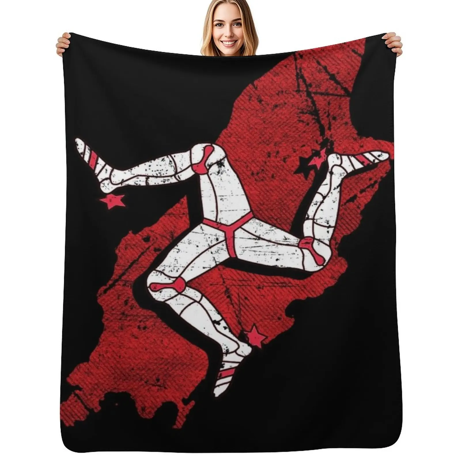 

Isle of Man TT Races Throw Blanket Soft Plaid Single Cute Sofa Throw Blankets
