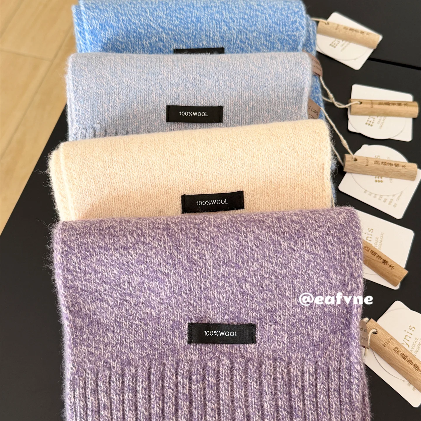 

2025 Новый вязаный женский шарф с высокой текстурой в горошек, 100% шерсть, незаменимый для зимы, утолщенный теплый шарф для шеи для пар