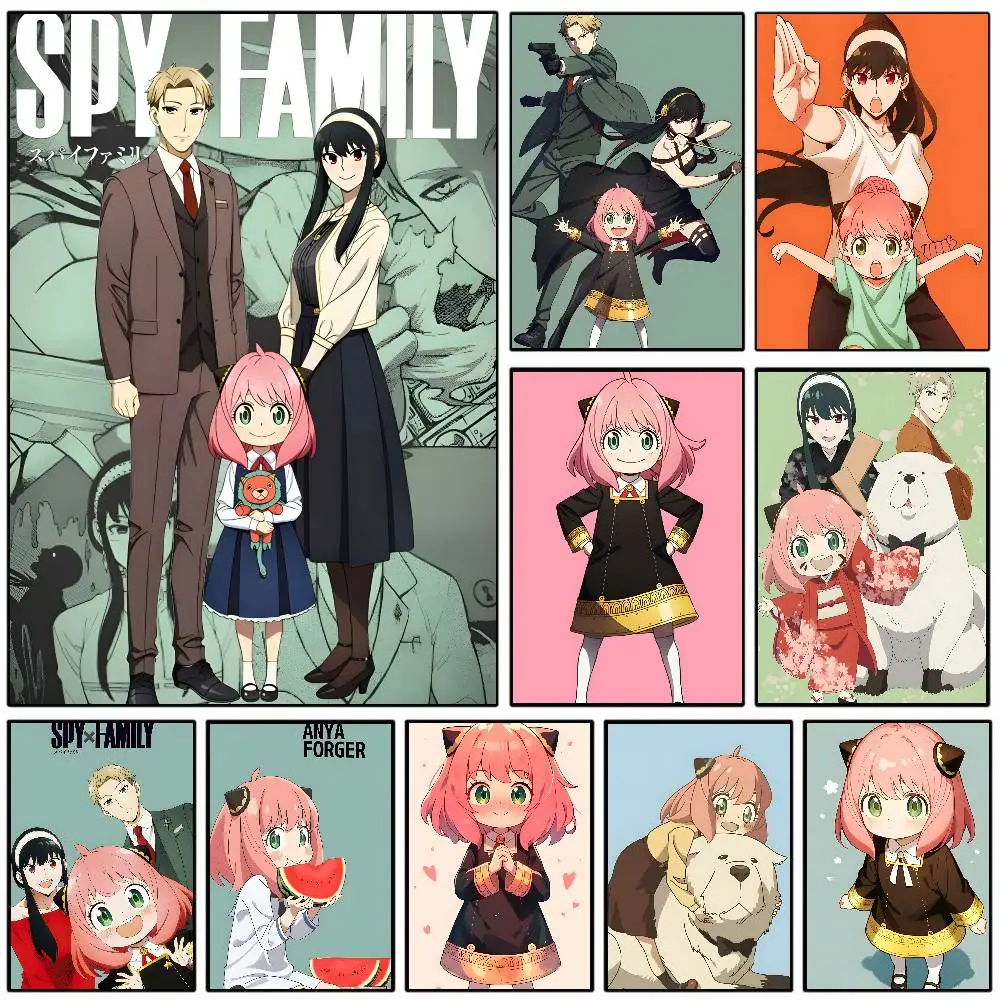 S-Spy X Family Poster Art With Prints Home Bedroom Living Ro