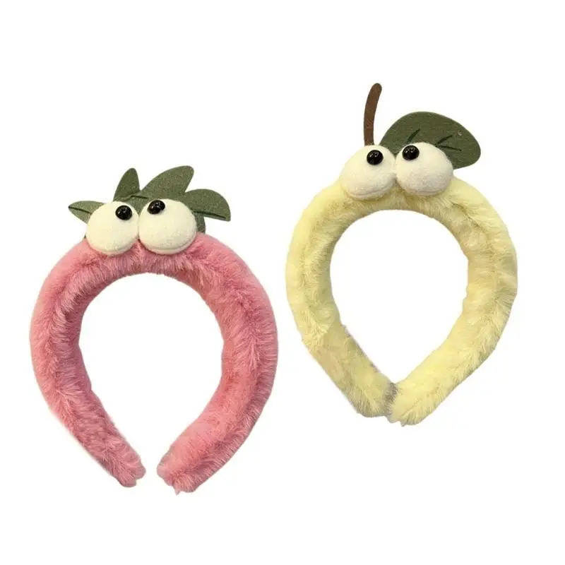 652F สตรอเบอร์รี่ Headbands คอสเพลย์มะนาว Headwear Hairbands Headwear แต่งหน้าล้างหน้า Hairbands วันเกิด Party