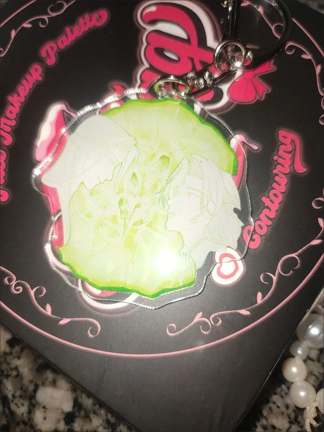 「卑劣な悪役セルフシステム」羅冰河、沈清秋、キュウリスライスペンダント、アクリルキーホルダー、ランドセルペンダント