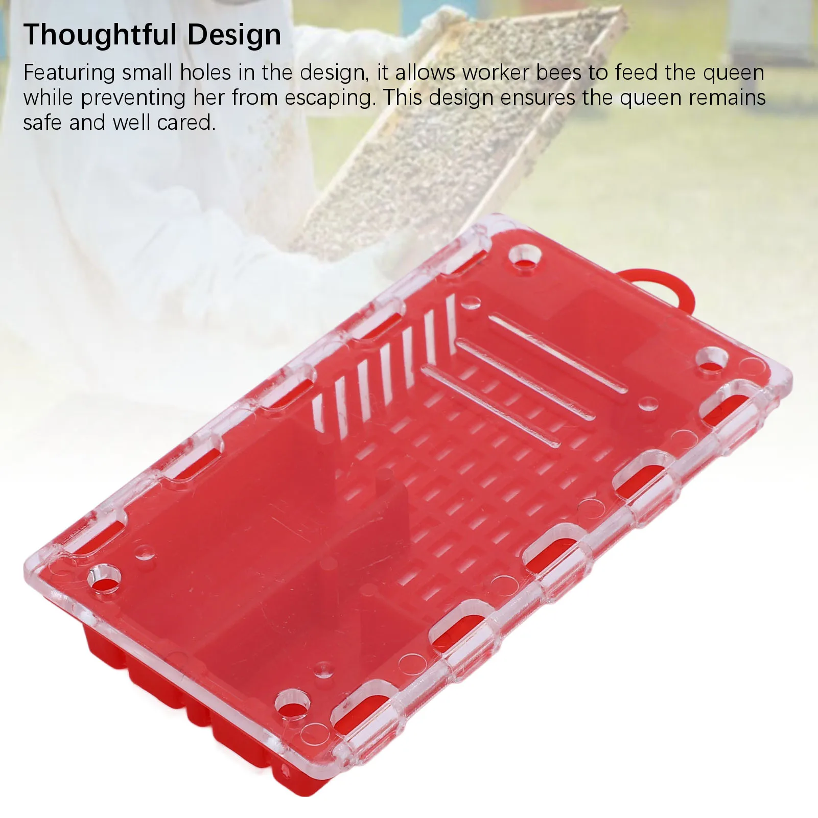 Queen Bee Cage Plastic Queen Bee Transporting Catcher Beekeeping Supplies Beekeeper Equipment Queen Bee Transporting Box
