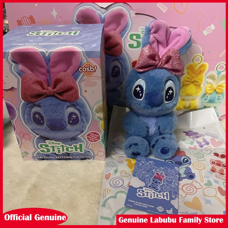 

Original Disney Candy Stitch Series Blind Box Cosbi Stitch Pendant Plush Mystery Bag Keychain Collectible Customized Cute Gifts
