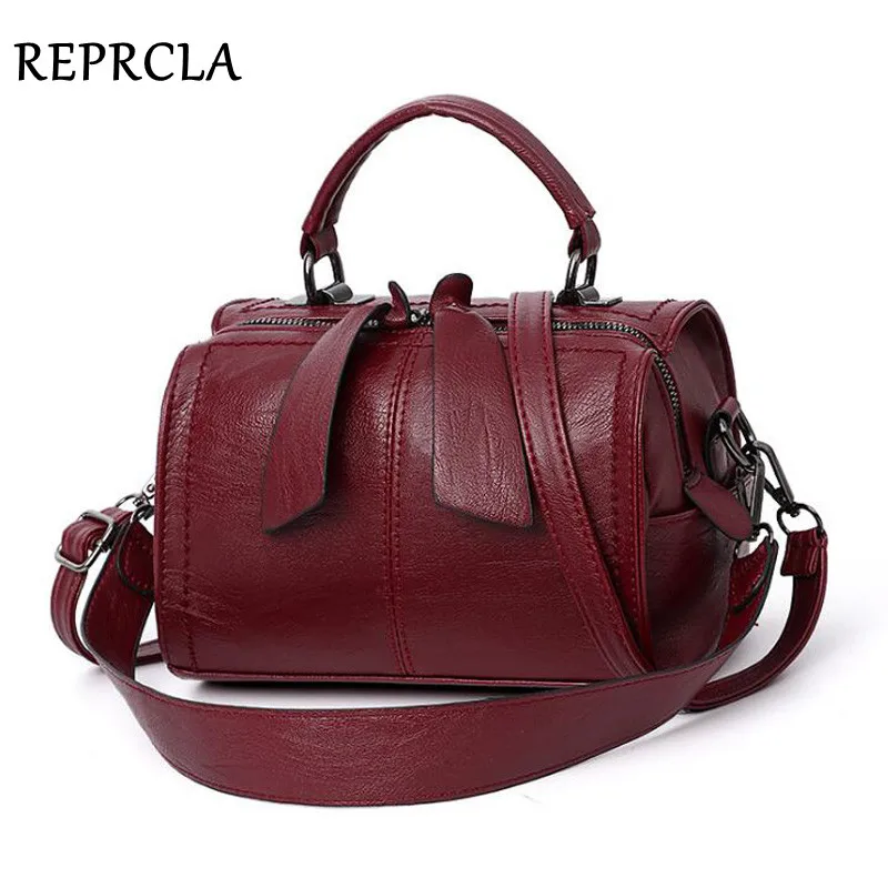 REPRCLA moda elegancka torebka damska torba na ramię wysokiej jakości torby typu Crossbody projektant PU skórzane torebki damskie Tote