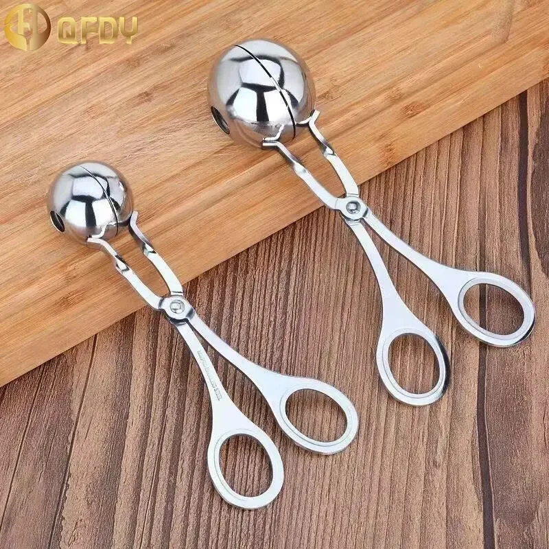 Stainless Steel Meatball Clips Non Stick Stuffed Meat Balls Fish Ball Rice Ball Making Mold Meatballs Maker Tool Kitchen Gadgets