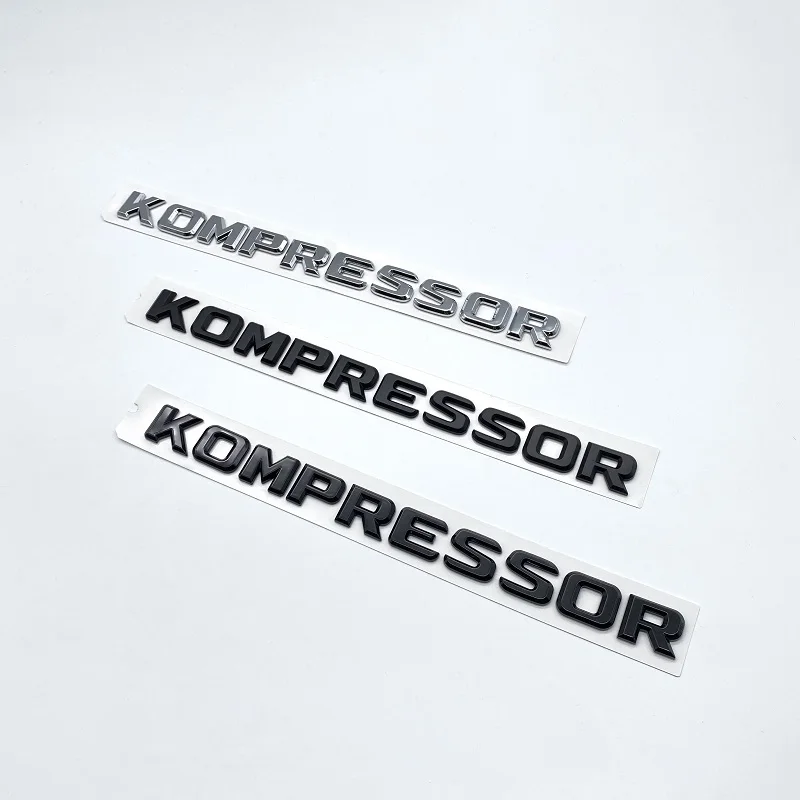 3d abs cromo preto kompressor emblema letras tronco do carro para c e slk 230 200 c230 c180 c200 placa de identificação logotipo adesivo decoração