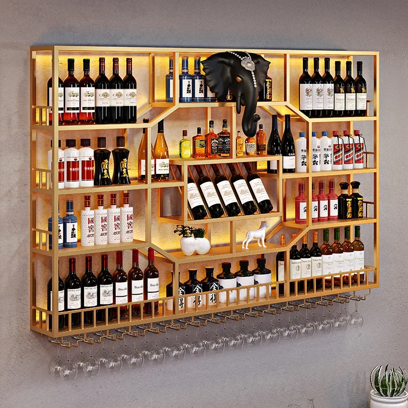 

Modern Luxury Wine Holder Cabinet Minimalist Living Room Shelf Wine Rack Bottle Storage Fancy Botelleros De Vino Bar Furniture