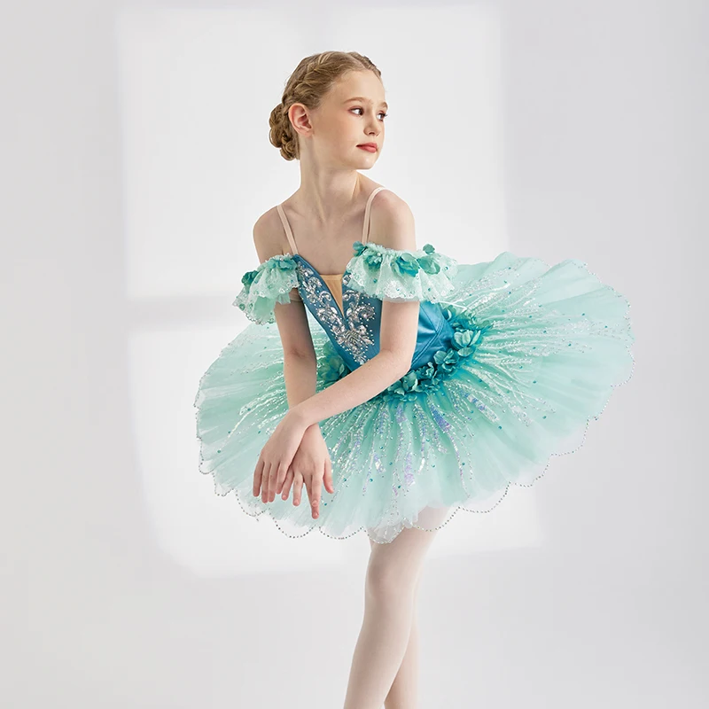 

BT01299 Профессиональный индивидуальный размер, индивидуальный цвет, детские, женские, синие балетные костюмы-пачки для взрослых