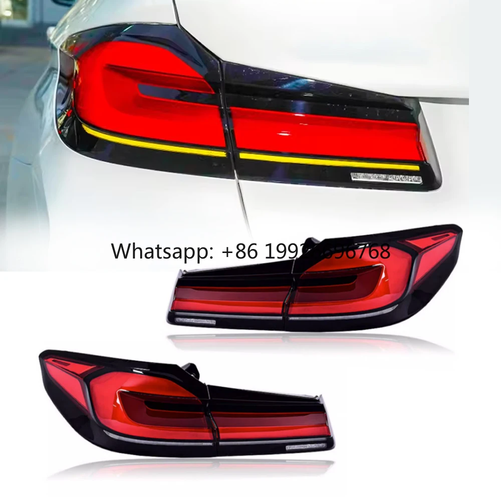 

Factory New LED Tail Lights for BMW 5 Series 2018-2020 Styling Rear Lamps Assembly Red Lens 12V Voltage Compatible with G30 G38