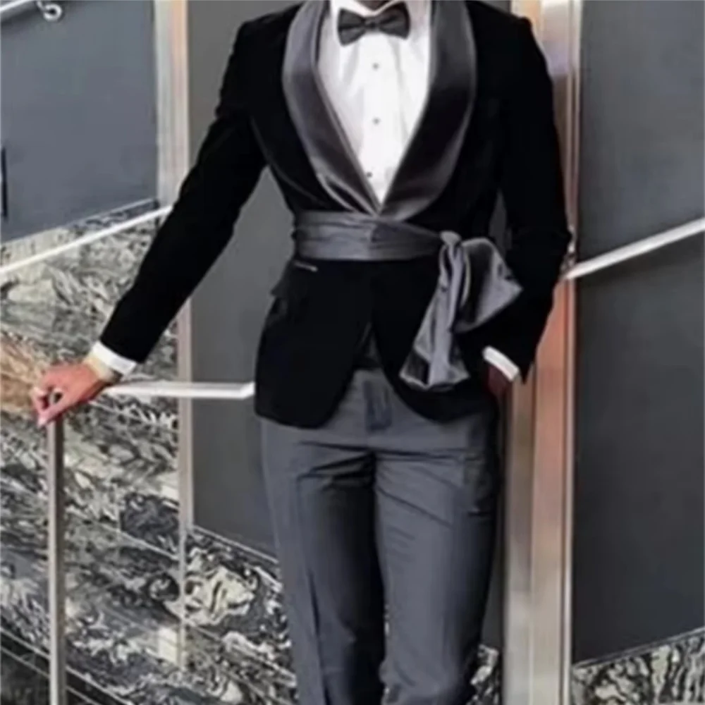 Men\'s dress suit wedding banquet bridegroom best man dress suit performance Suit Tuxedo Suit