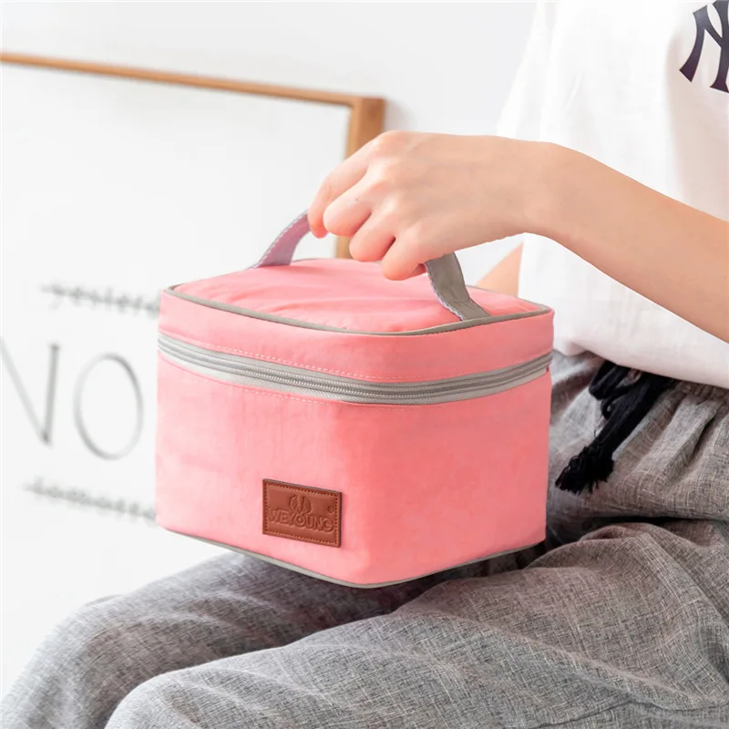 Lunch Bag Insulated Cold Picnic Carry Case Thermal Portable Lunch Box Bento Pouch Lunch Container Food Storage Cooler Bags