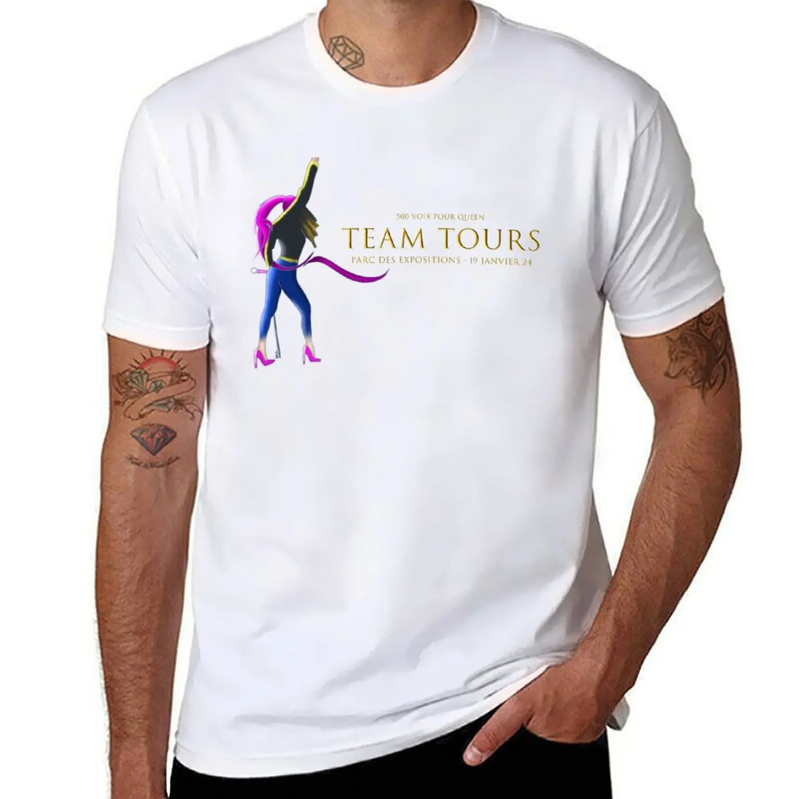 

Queen team Tours T-Shirt Gym Wear Breathable Short Sleeve Tee