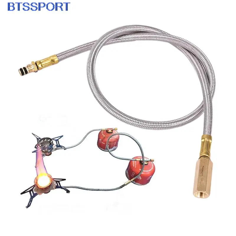 40cm przedłużana rurka do kuchenki gazowej Adapter palnika Outdoor Camping butle propanowe zbiornik