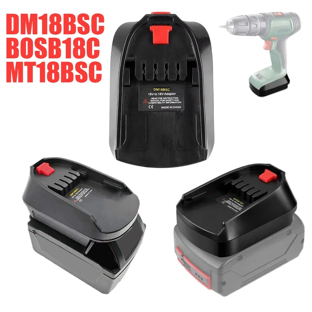 

Battery Adapter14.4V-18V for Milwaukee&Dewalts/Makita/Bosch Power Tools MT18BSB DW18BSC BOSB18C Battery Converter Adapter