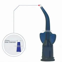 100 sztuk Dental Mini szczotki igła strzykawki porady z pędzelkiem dostawa Liner Appliator Infusor