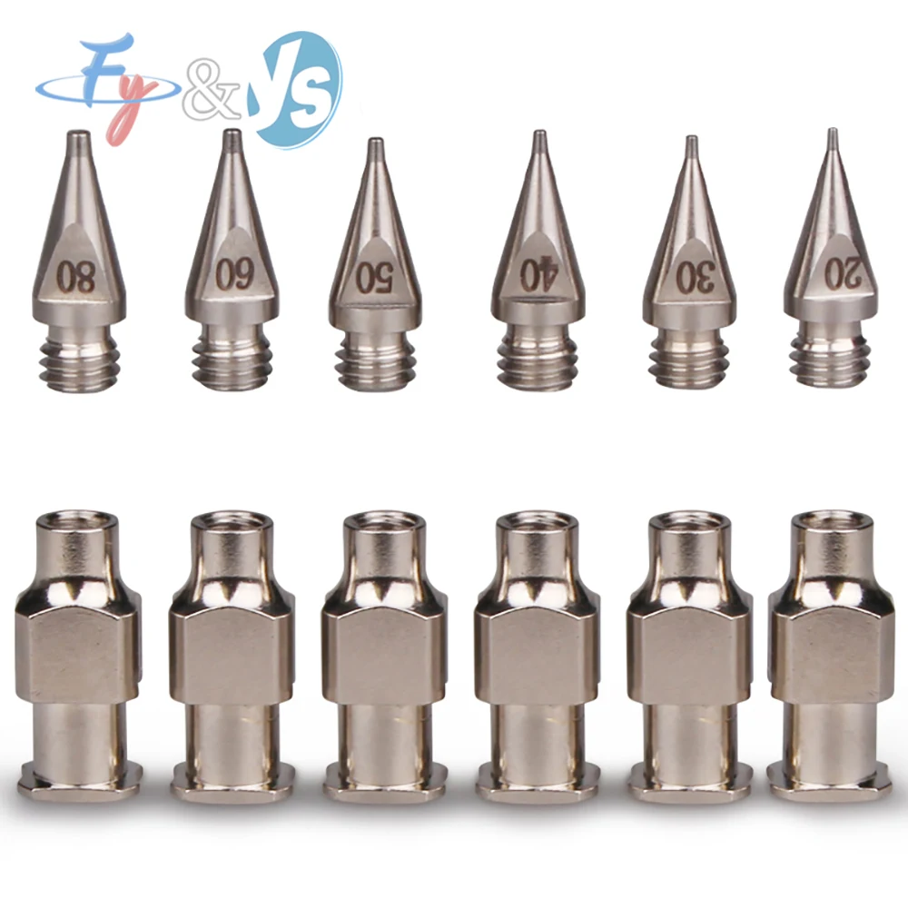 Stainless Steel Precision Dispensing Needle Tip Screw Thread Dispenser Nozzle Replaceable Glue Needle for Glue Dispensing Gun