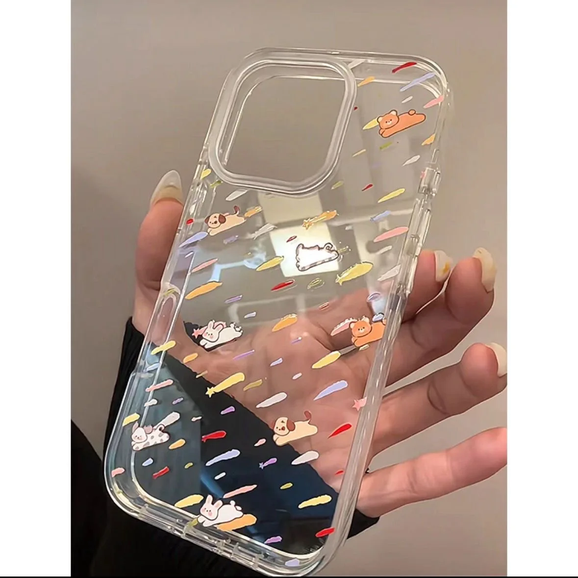 

SEIRASSIM rabbit dog shockproof phone case for iphone 16 pro max 15 plus 14 13 11 back cover for iphone 12 pro xr xs x 7 p 8 se3