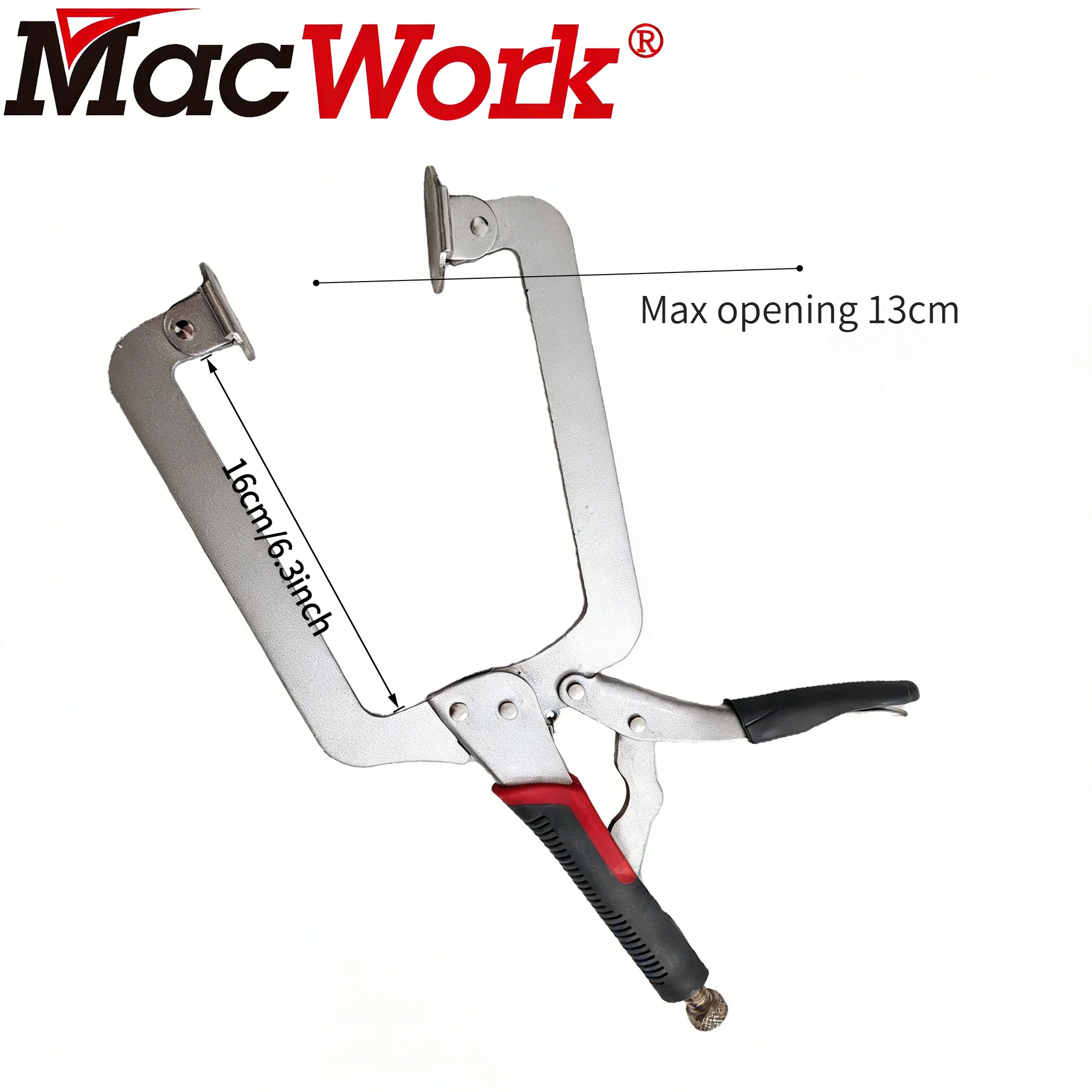 Face Clamps Tool, C Pliers 15in Total Length Portable for Woodworking Tools