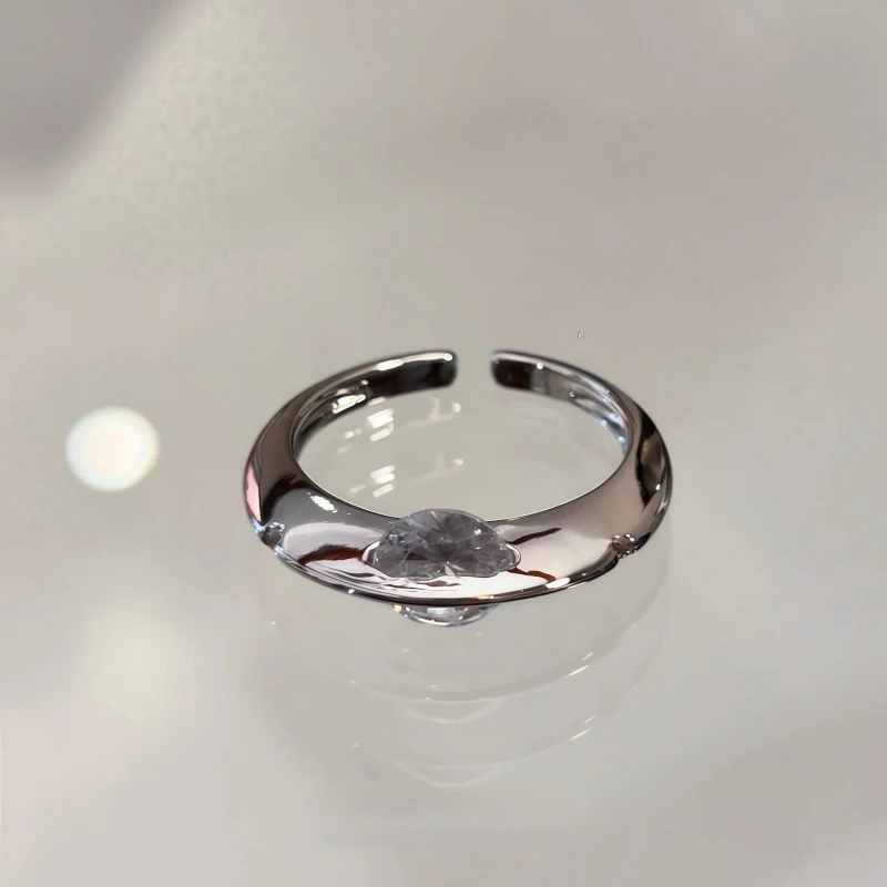 Fashion Zircon Planet Open Ring For Women Men Lover Y2K Party Jewelry Gift Accessories