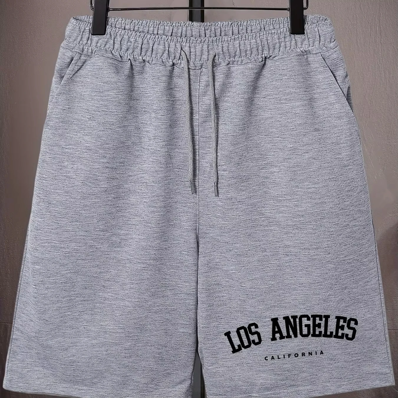 Męskie letnie szorty z nadrukiem Los Angeles, luźne, z szerokim sznurkiem, codzienne, proste szorty, streetwearowe, osobiste, codzienne szorty MTB, motocyklowe.