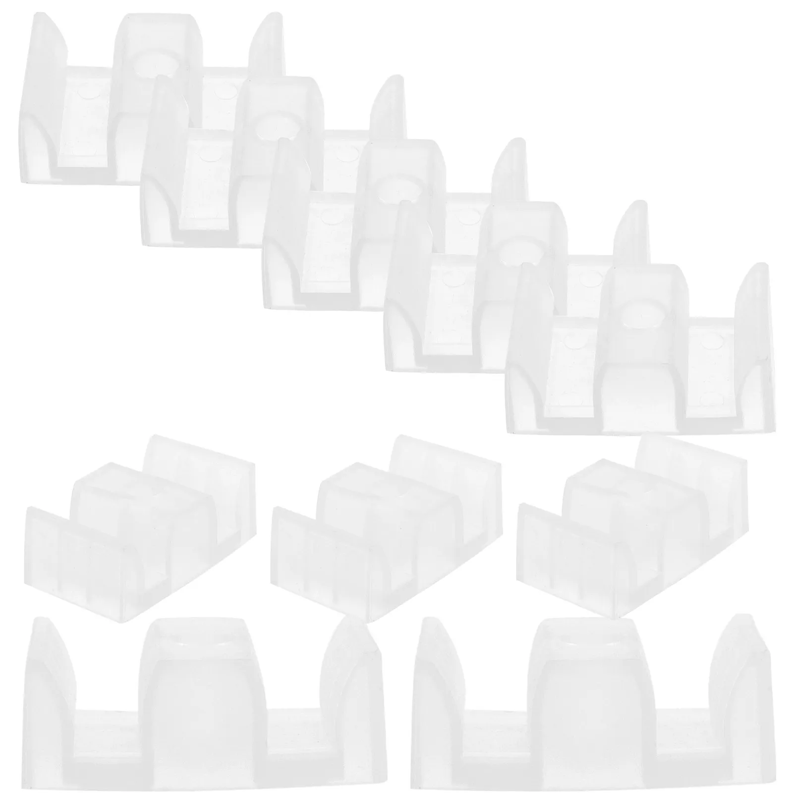 10Pcs Plastic Sliding Shower Door Bottom Guide Bumpers Solid Sturdy Shower Door Replacement Parts for Bathroom