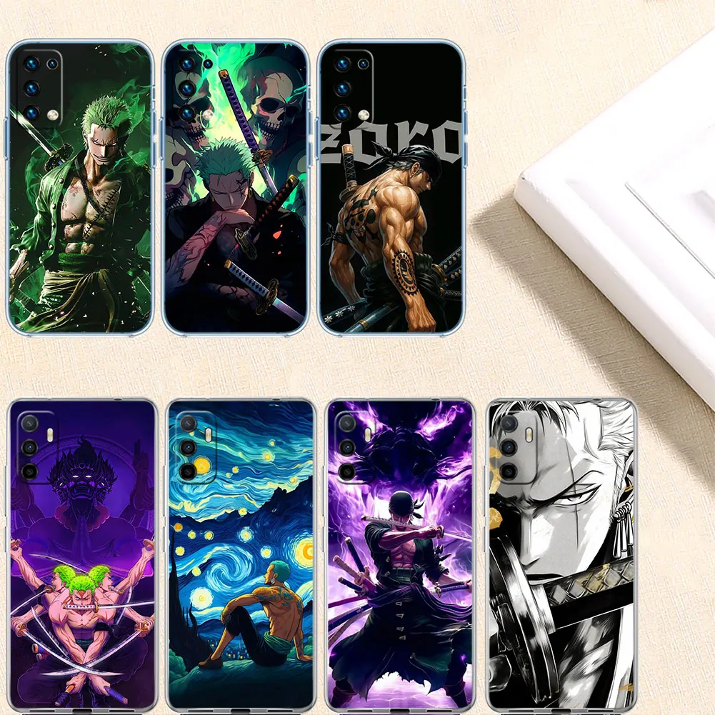Capa de Telefone TR72 One Piece Zoro para Motorola G10 G20 G30 G31 G32 G34 G35 G41 G42 G50 G51 G52 G55 G60 G60S G62 G71 G72 G75