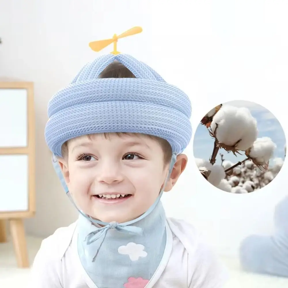 

Мягкий удобный детский защитный шлем, регулируемый дизайн, дышащий материал, защита головы младенца, хлопковая подушка