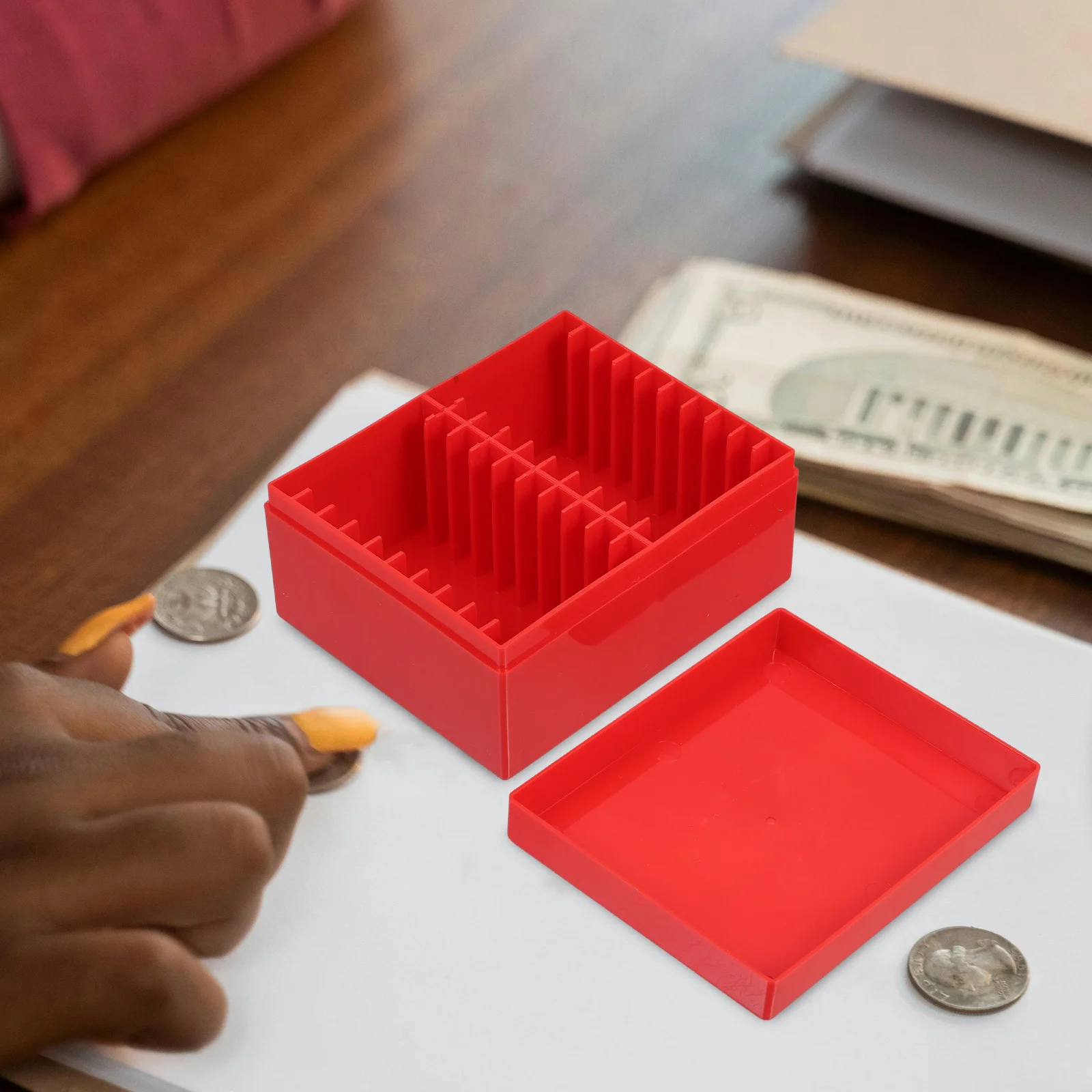 Coin Holder Box Portable Small Change Organizer For Keys Jewelry Storage Pc Compact Design Coin Display Stand Case