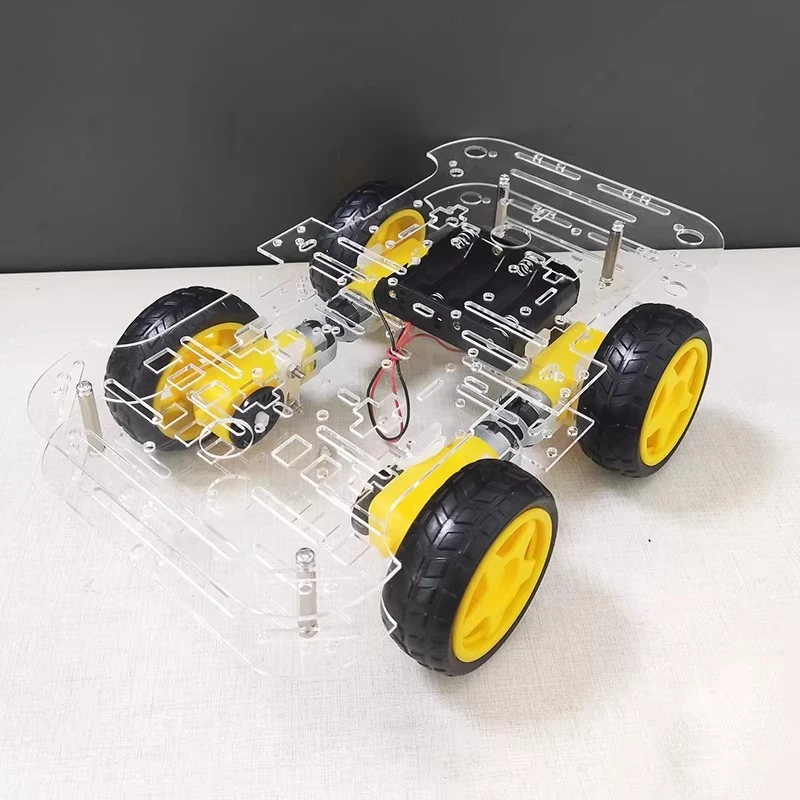 4WD Smart Car Chassis  Powerful 4-Wheel Drive  Toy Miracle Car with Speed ​​Measurement  Perfect Gift for Boys