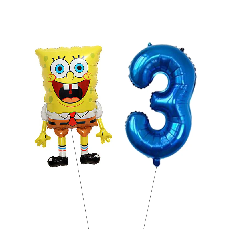 Niedliche SpongeBob Schwammkopf Aluminiumfolien-Ballons für Kindergeburtstage, Babypartys, Eventdekoration und Partyzubehör – Detail 21